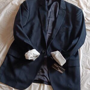 BLACK OVERSIZED COOPER & NELSON BOYFRIEND JACKET, MEDIUM NEW! WITH TAGS!